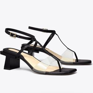 Tory Burch BLOCK T HEEL STRAPPY SANDAL Size 9